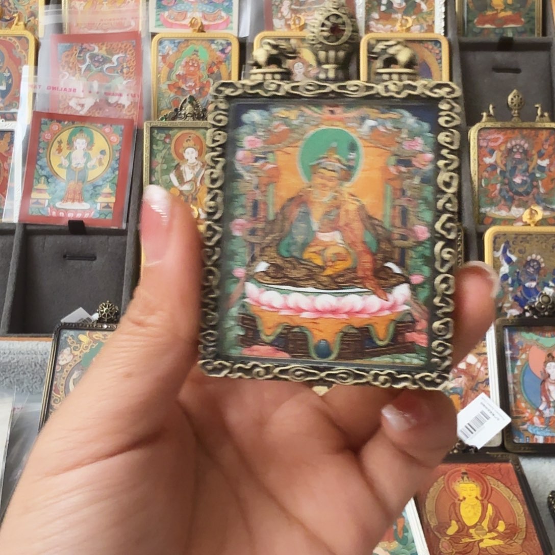 短***狐吊坠西藏唐卡，，，，，，，