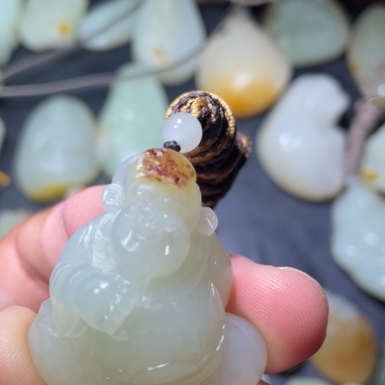 和田玉挂件未镶嵌无*