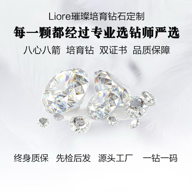 实验室培育钻石实验室培育钻石1.5-5克拉裸石定制链接