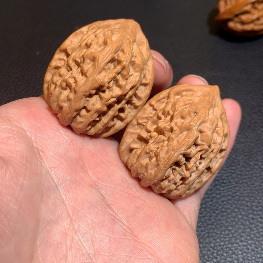 文玩核桃把件鸡心35