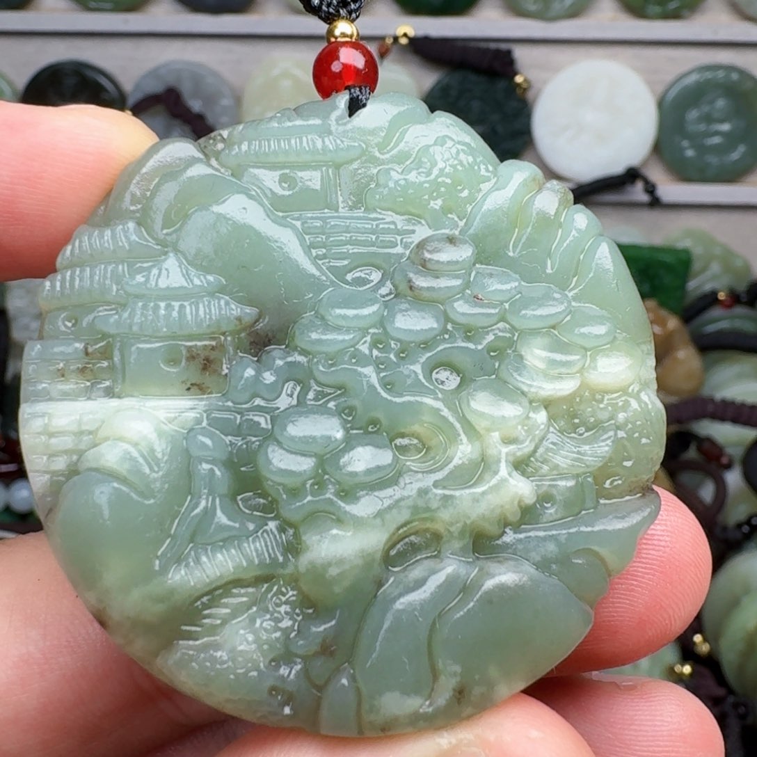 和田玉未镶嵌颈饰