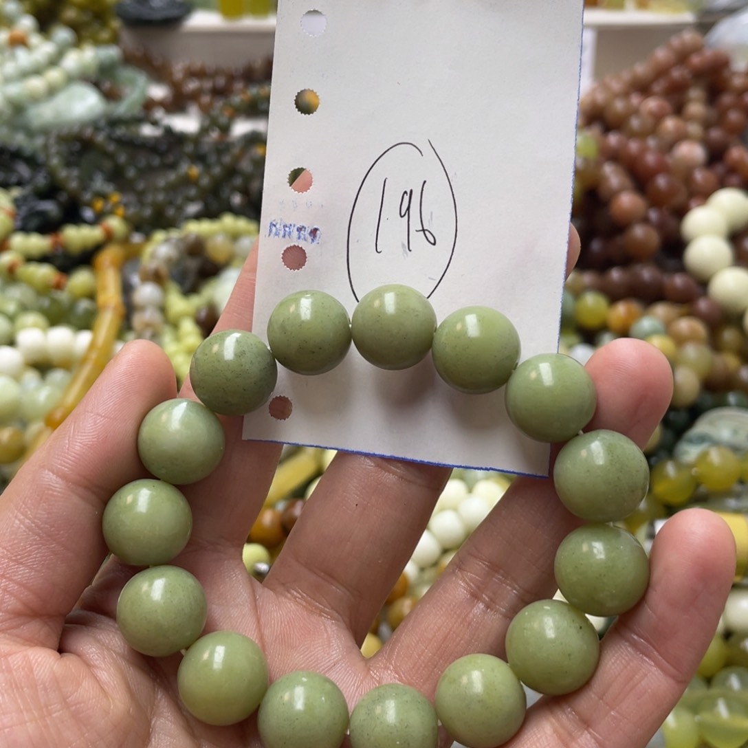 蛇纹石玉手链未镶嵌