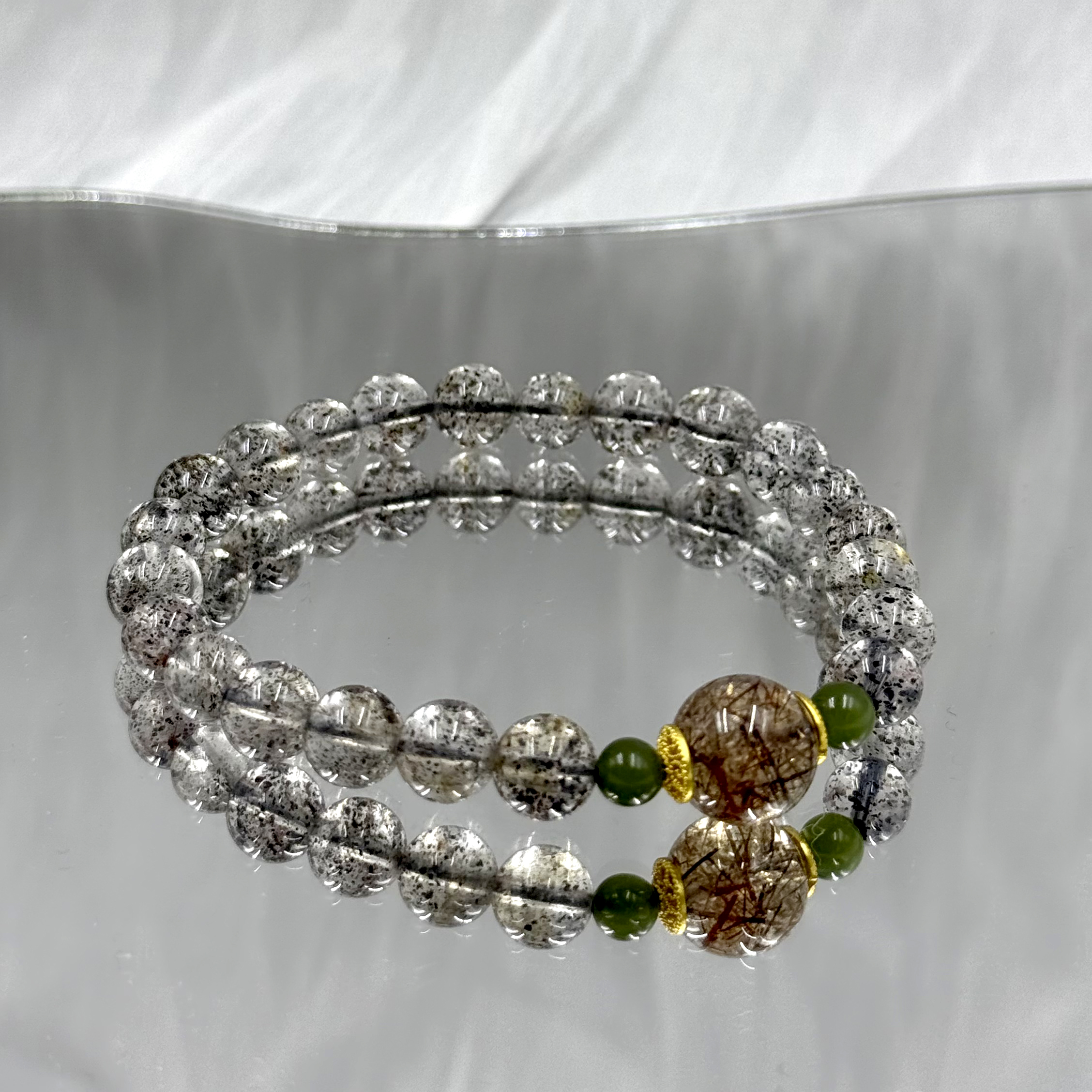 天然黑发晶原创设计DIY