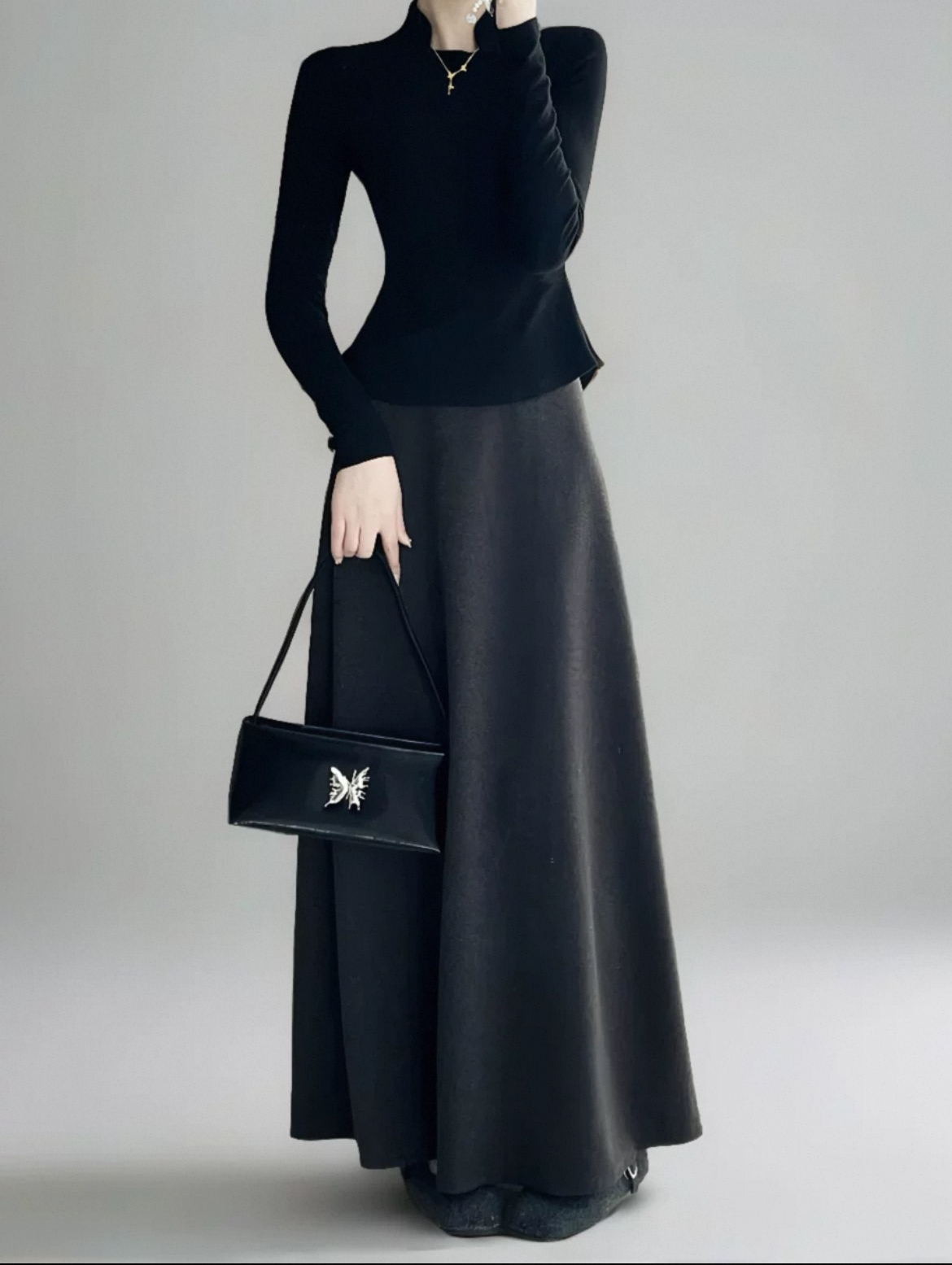 【1001-1100编码点这里】加绒厚款长裙半身裙