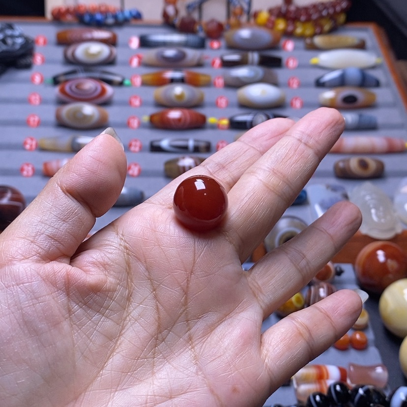 【闪购商品】玛瑙/玉髓珠宝半成品未镶嵌平**安