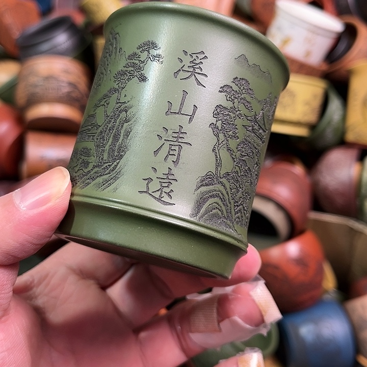 紫砂茶杯全手工紫砂主人杯