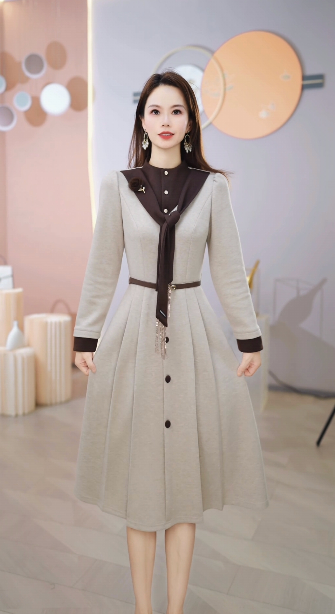 【铭悦定制】X377 # 2025 减龄 新款  显瘦 修身 连衣裙