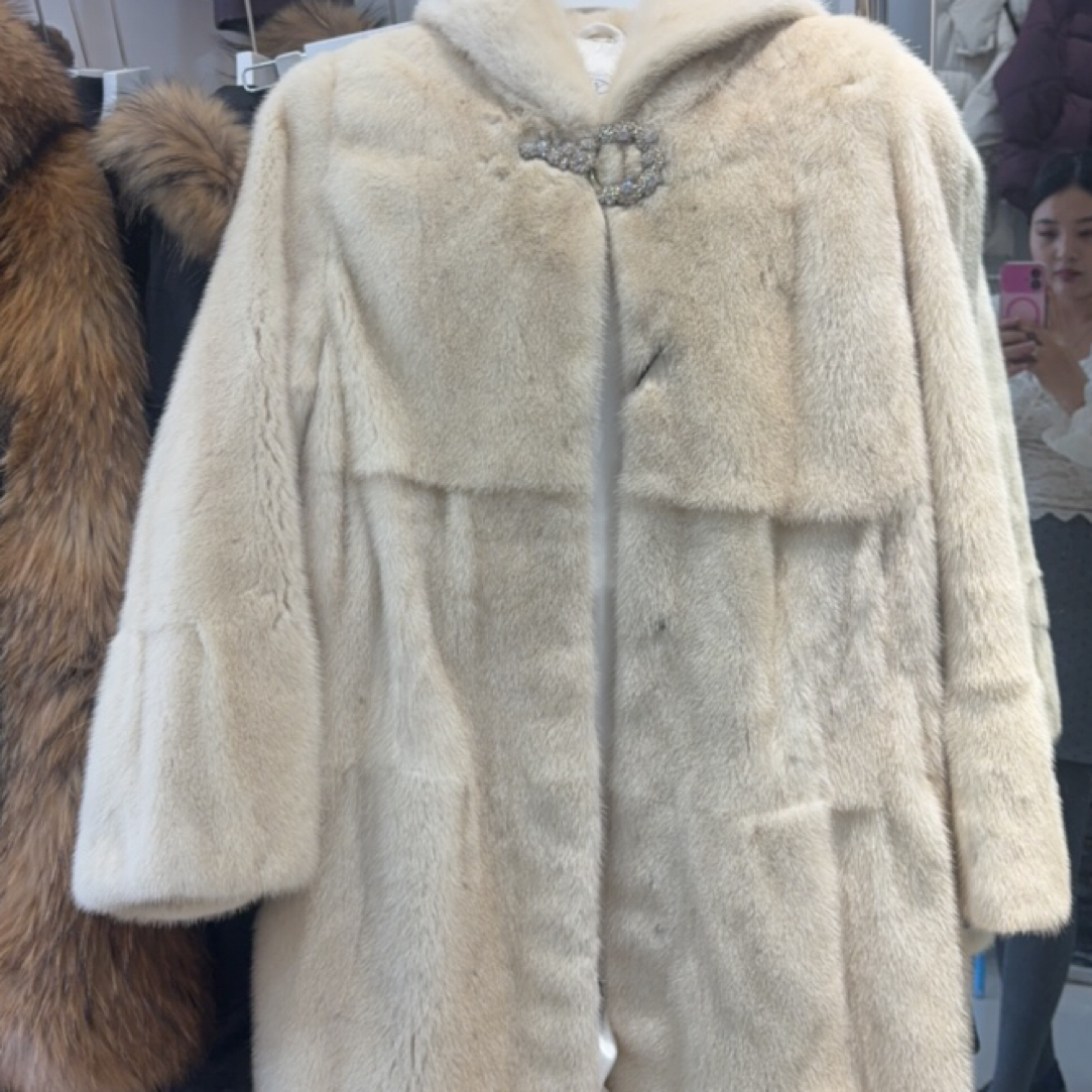 男女同款长款外套毛皮草冬季保暖洋气