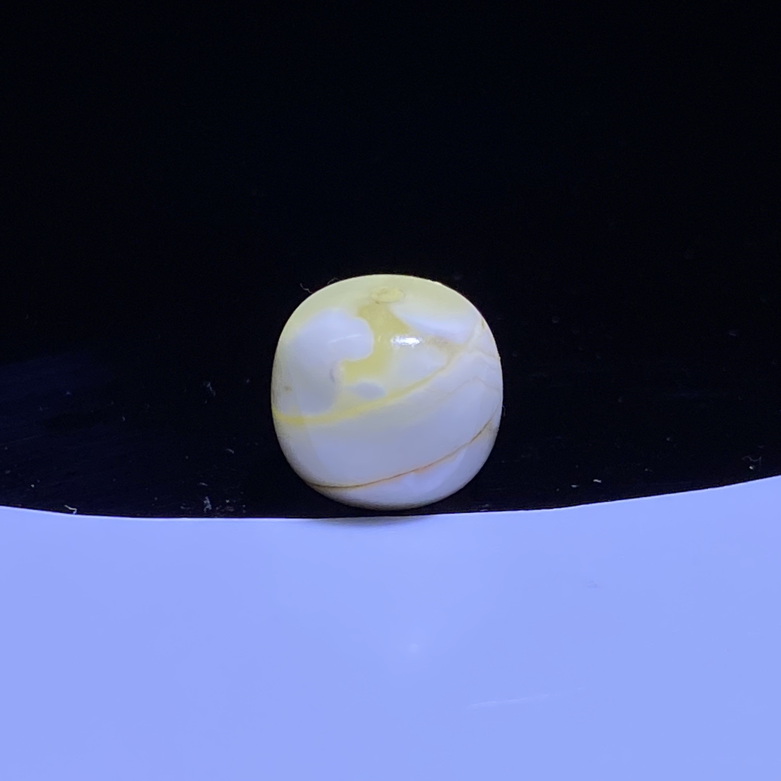 琥珀蜜蜡沁色双一线特色老型单珠10.4mm