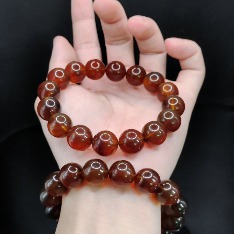 【康康严选】紫罗兰琥珀单圈手串K2【多样性发其一】约13mm+