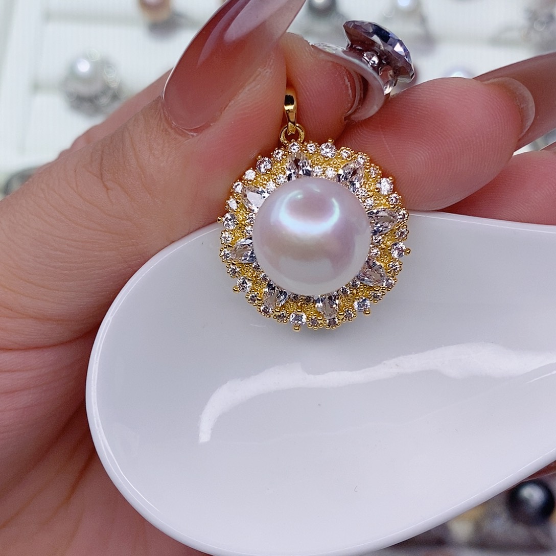 淡水珍珠吊坠(赠链)未镶嵌14➕