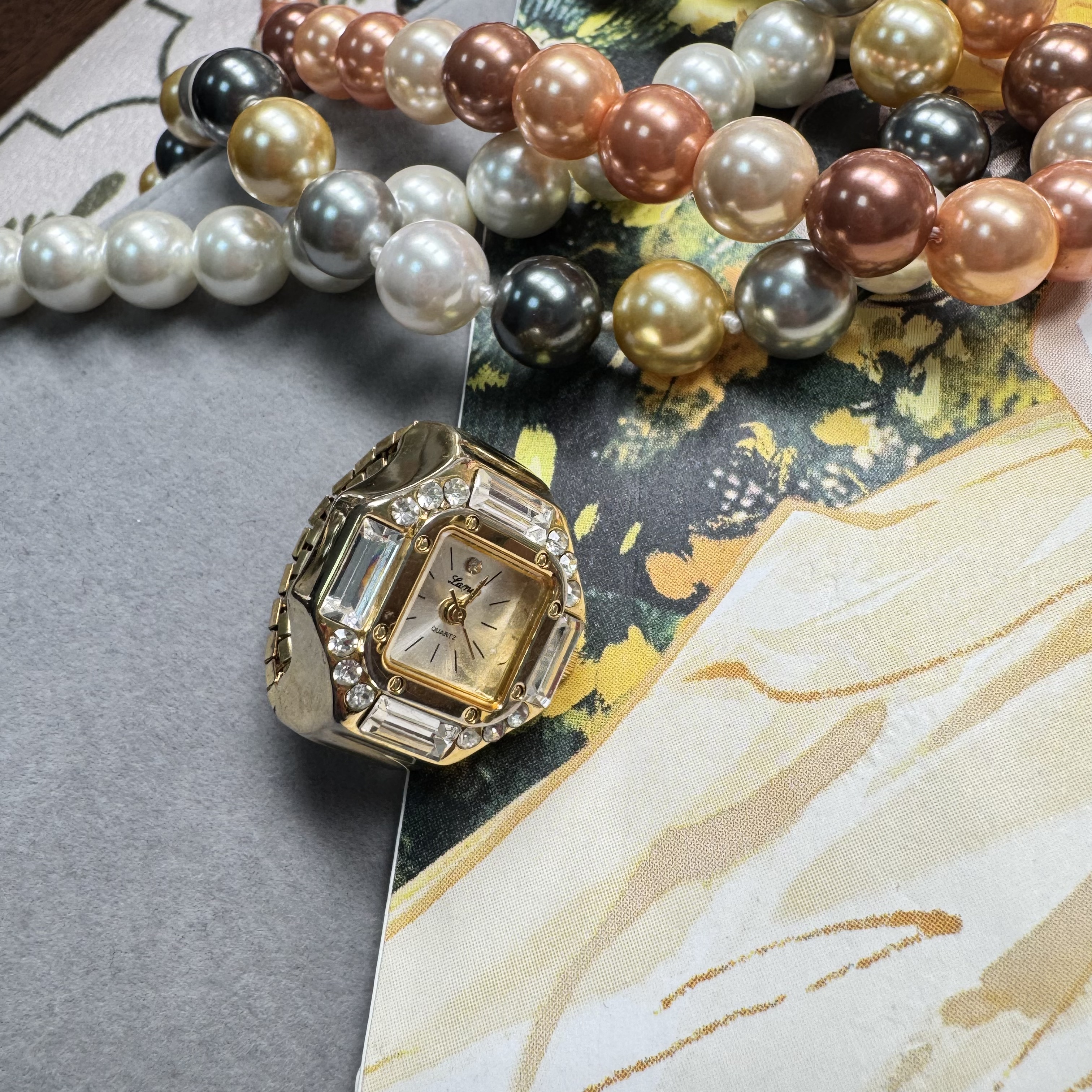 银色手工原创设计百搭饰品复古重工时尚通用简约女士精致钟表配件