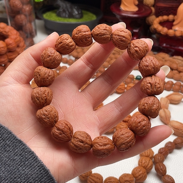 手串桃核钱串子野生小秋子