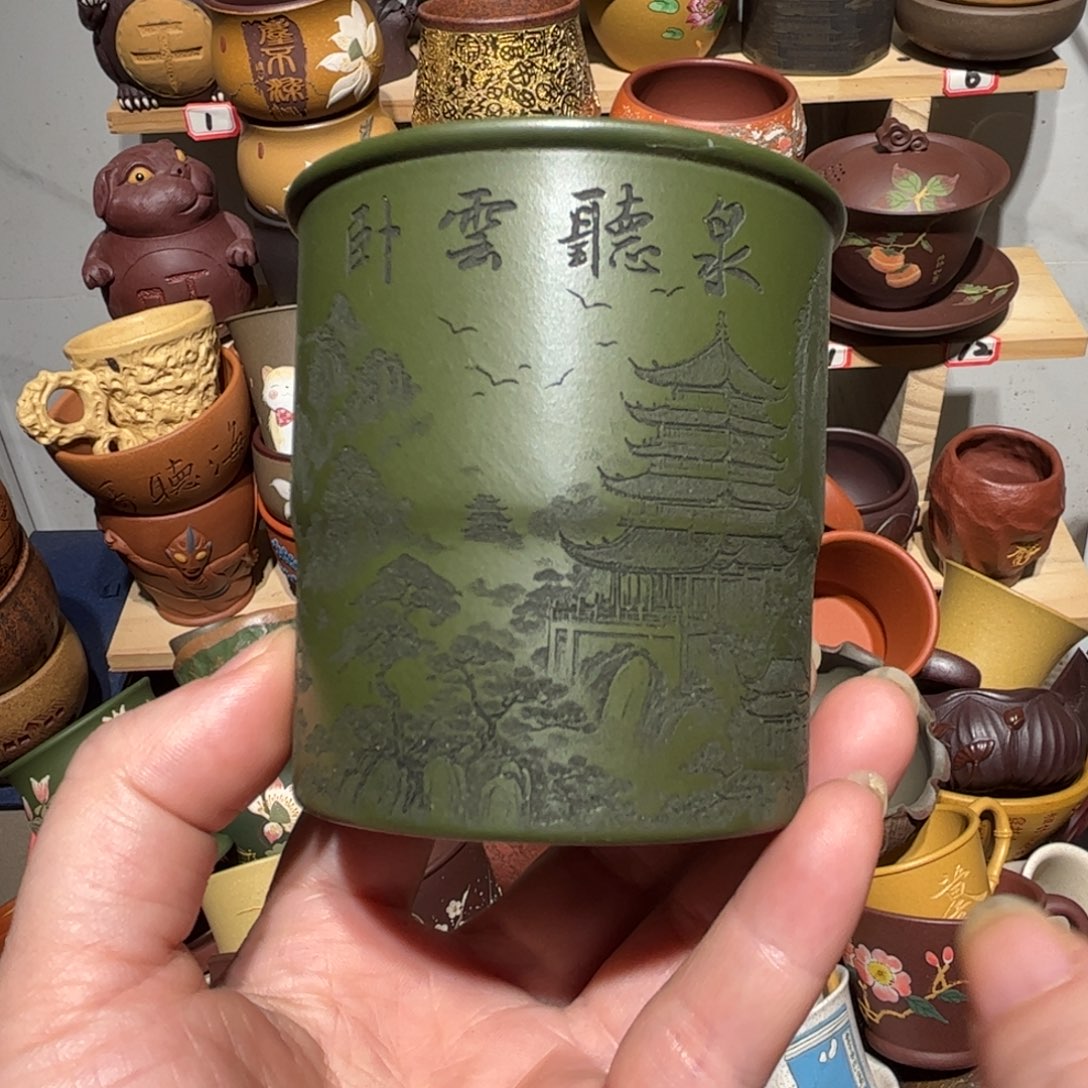 紫砂茶杯宜兴紫砂主人杯