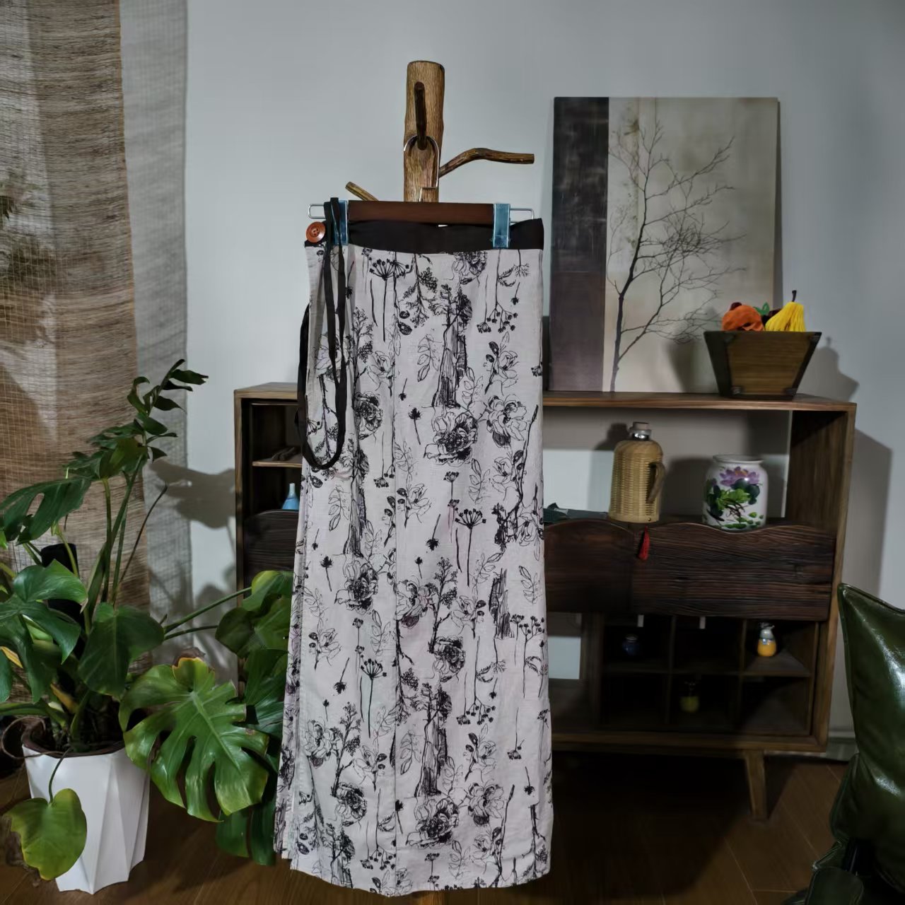 【大梅子推荐】设计款亚麻裹裙MXA8386B