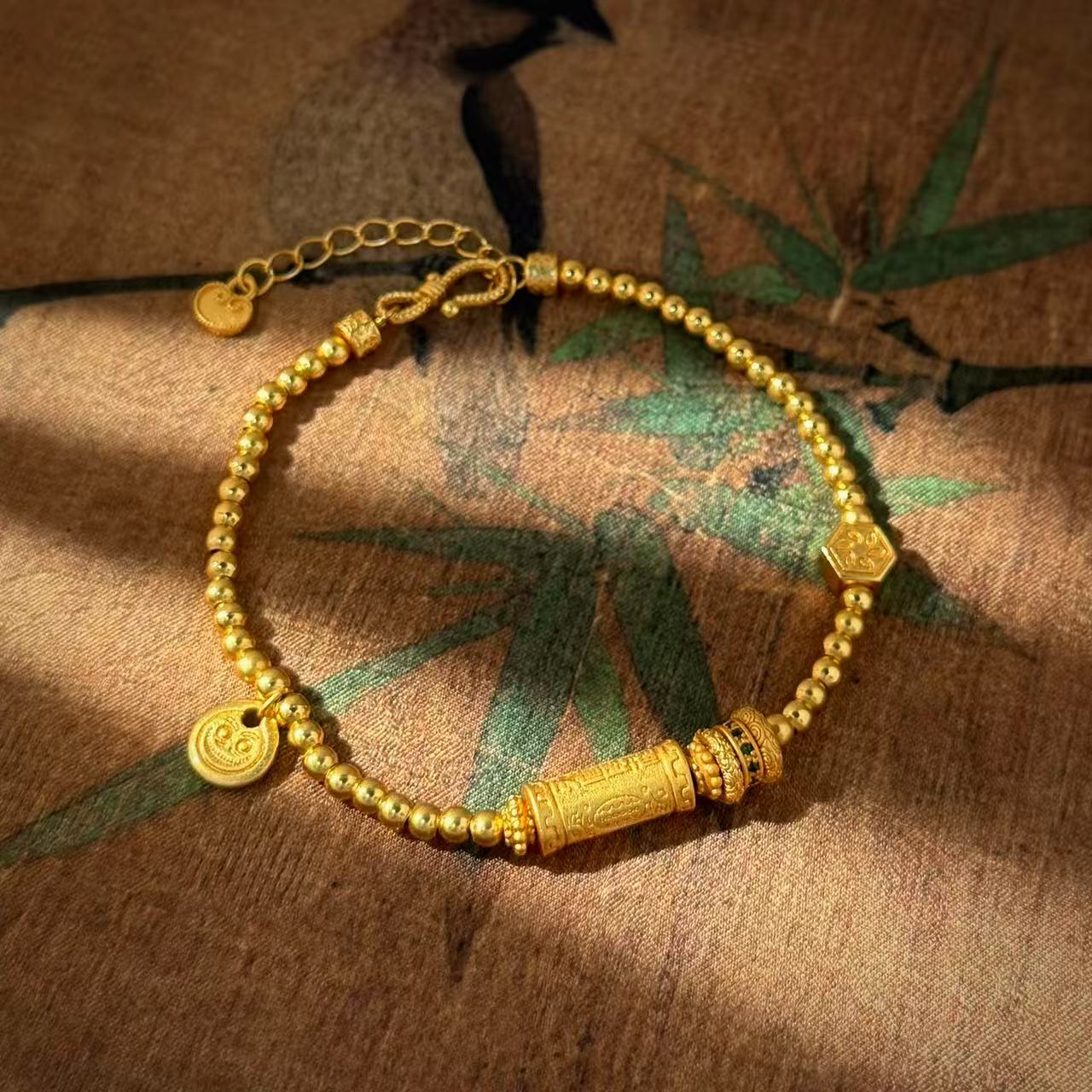 铜合金手链 古法天官赐福手串 SL07