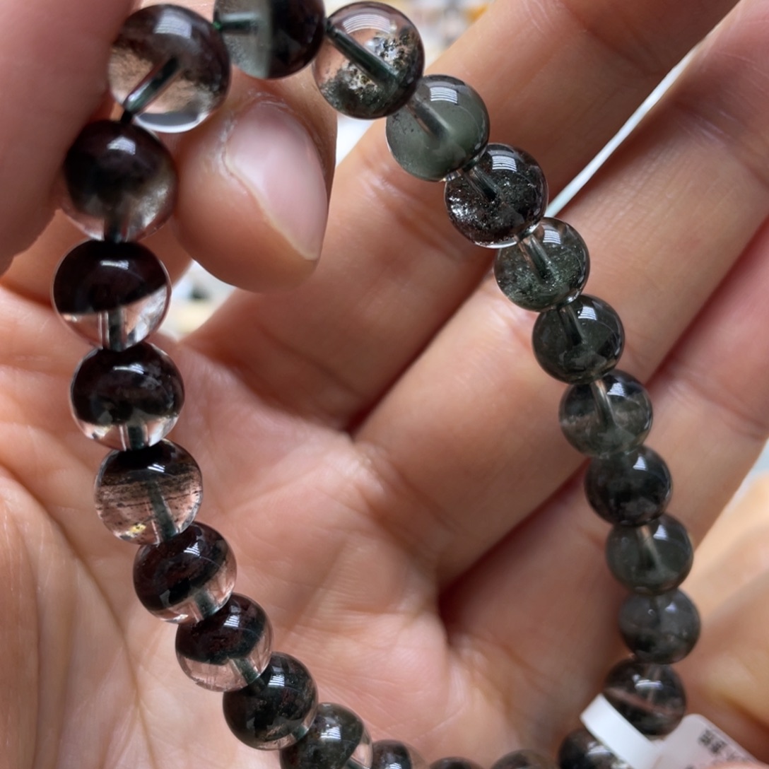 未镶嵌手链水晶绿幽灵