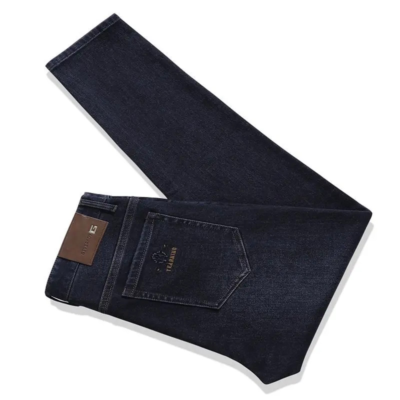 【潮流轻奢】秋冬重磅定制新款时尚欧货潮流直筒修身弹力轻奢牛仔裤