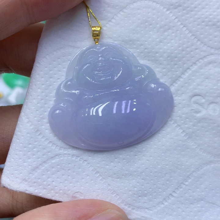 颈饰18K金镶嵌翡翠