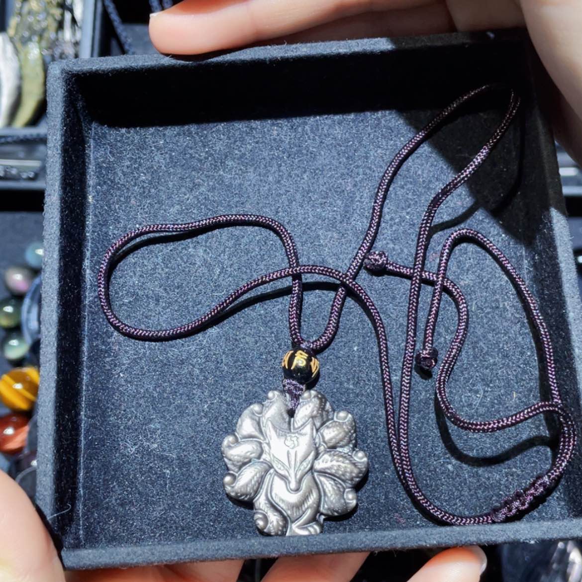 【闪购商品】黑曜岩吊坠(不含链)未镶嵌狮****咪