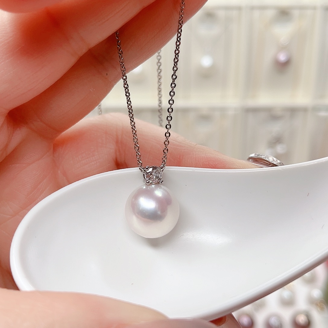 合金淡水珍珠吊坠(赠链)