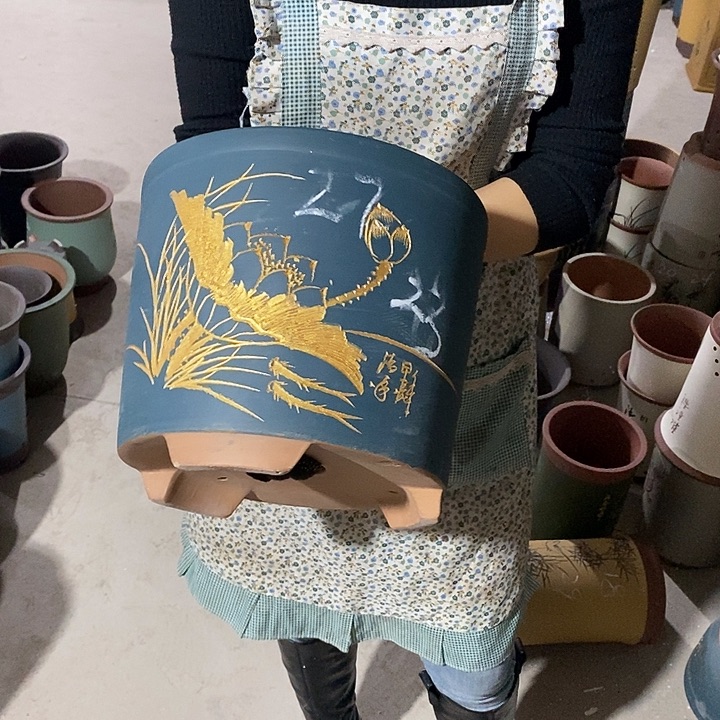 紫砂花盆紫砂花盆