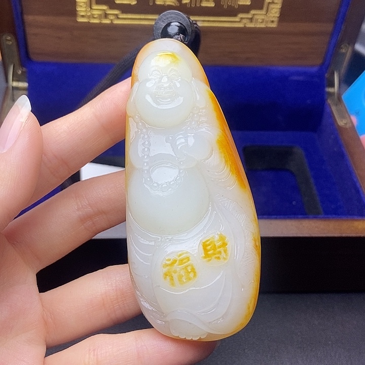 和田玉挂件未镶嵌青*N