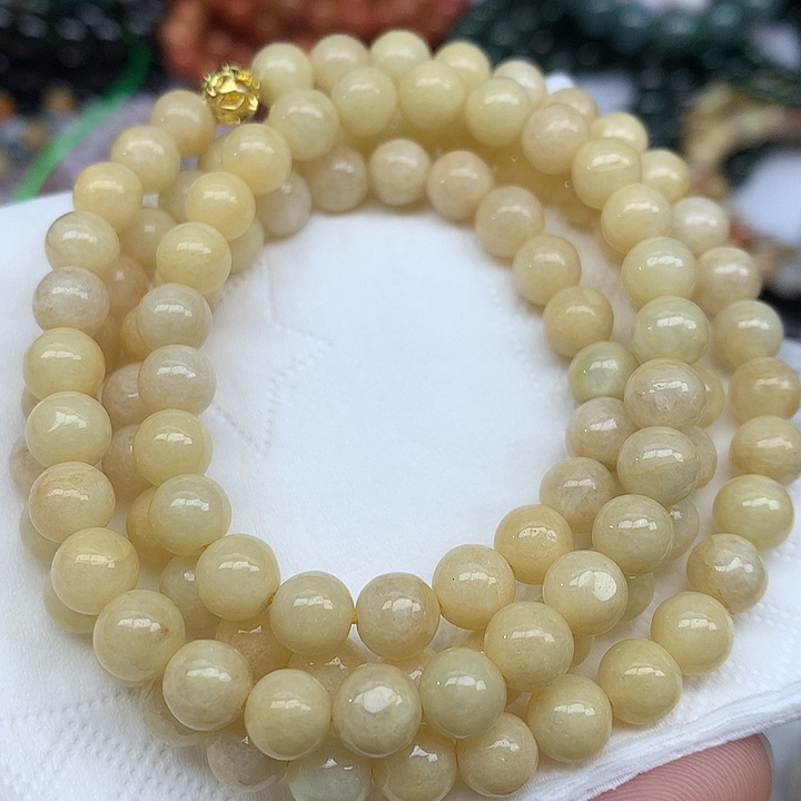 翡翠未镶嵌颈饰手串