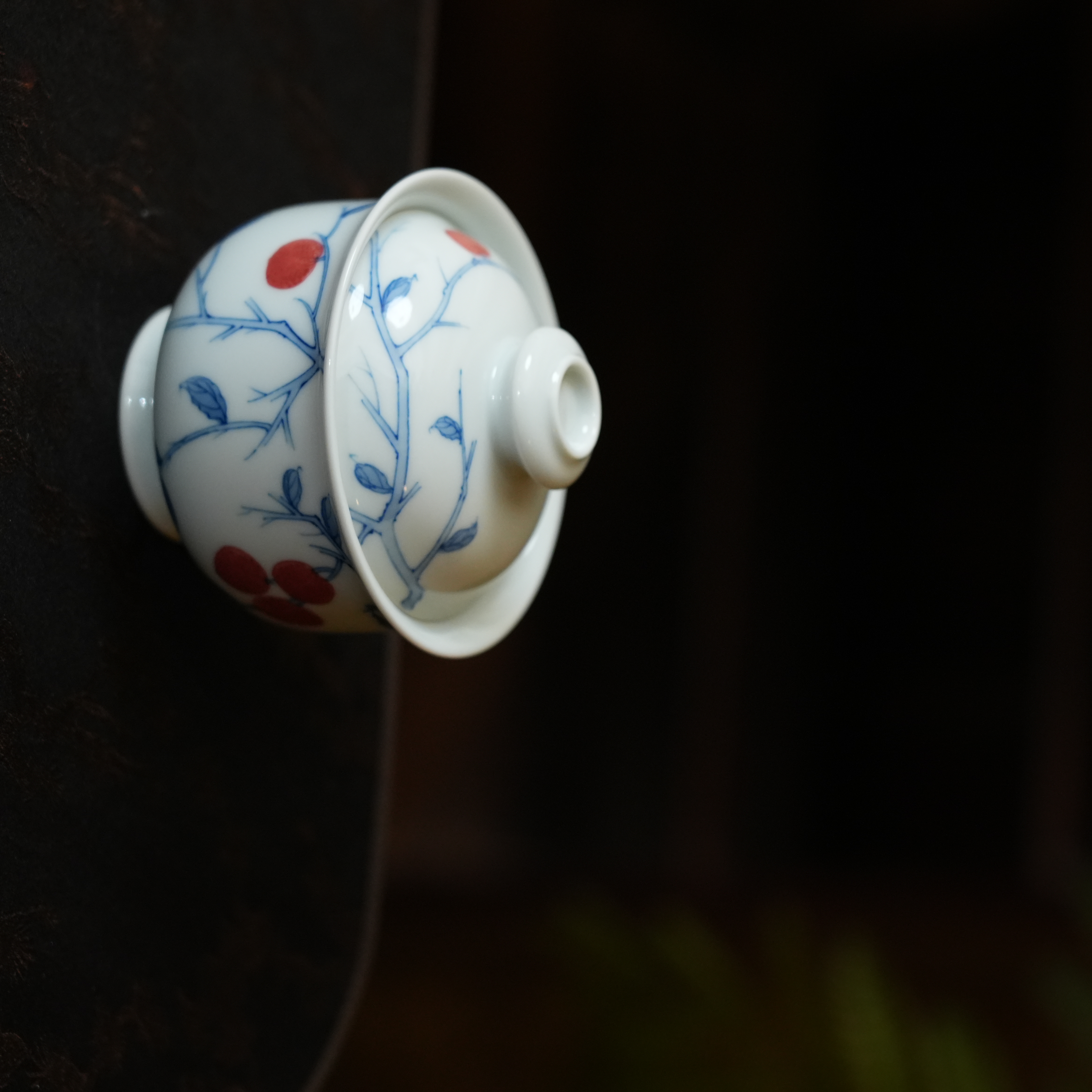 【雲梦】月造见物-石榴布袋盖碗