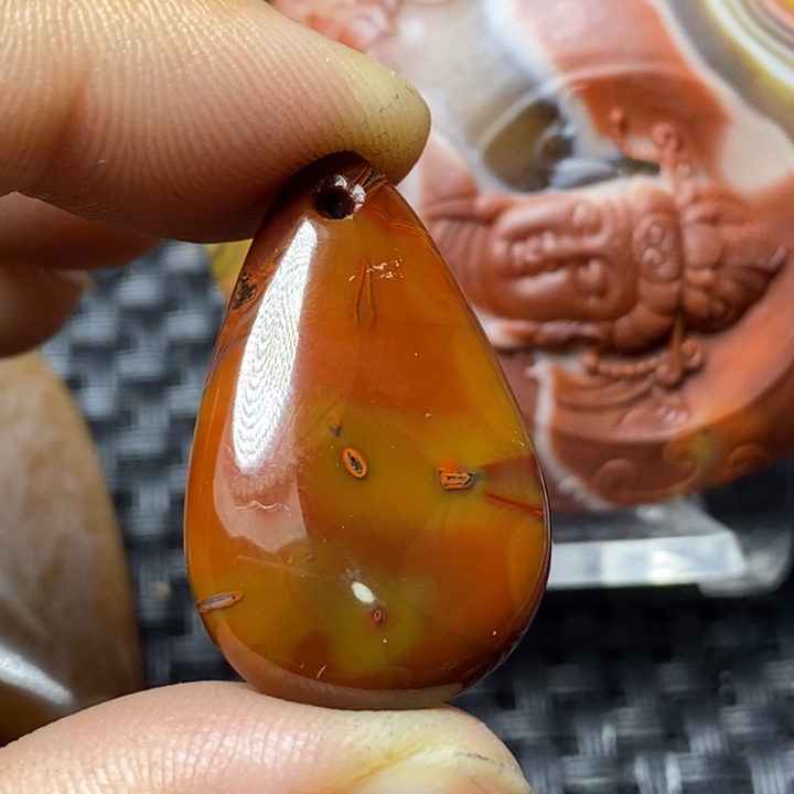 玛瑙/玉髓颈饰未镶嵌灵**蜜