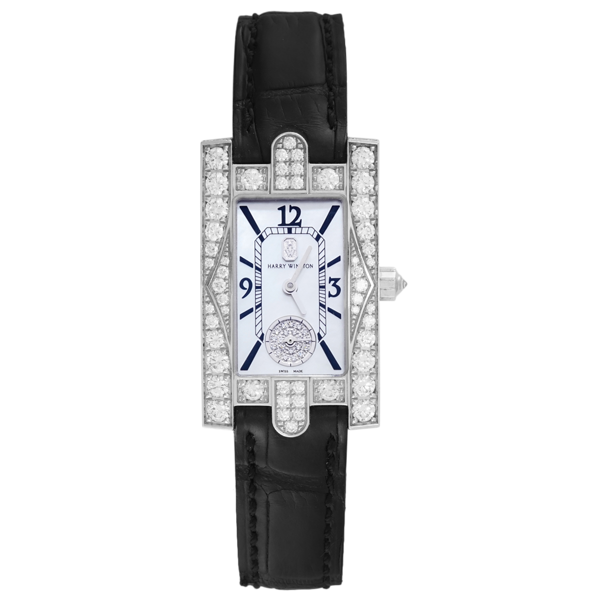 99新 Harry Winston/海瑞温斯顿 白盘原钻腕表/WHT029387