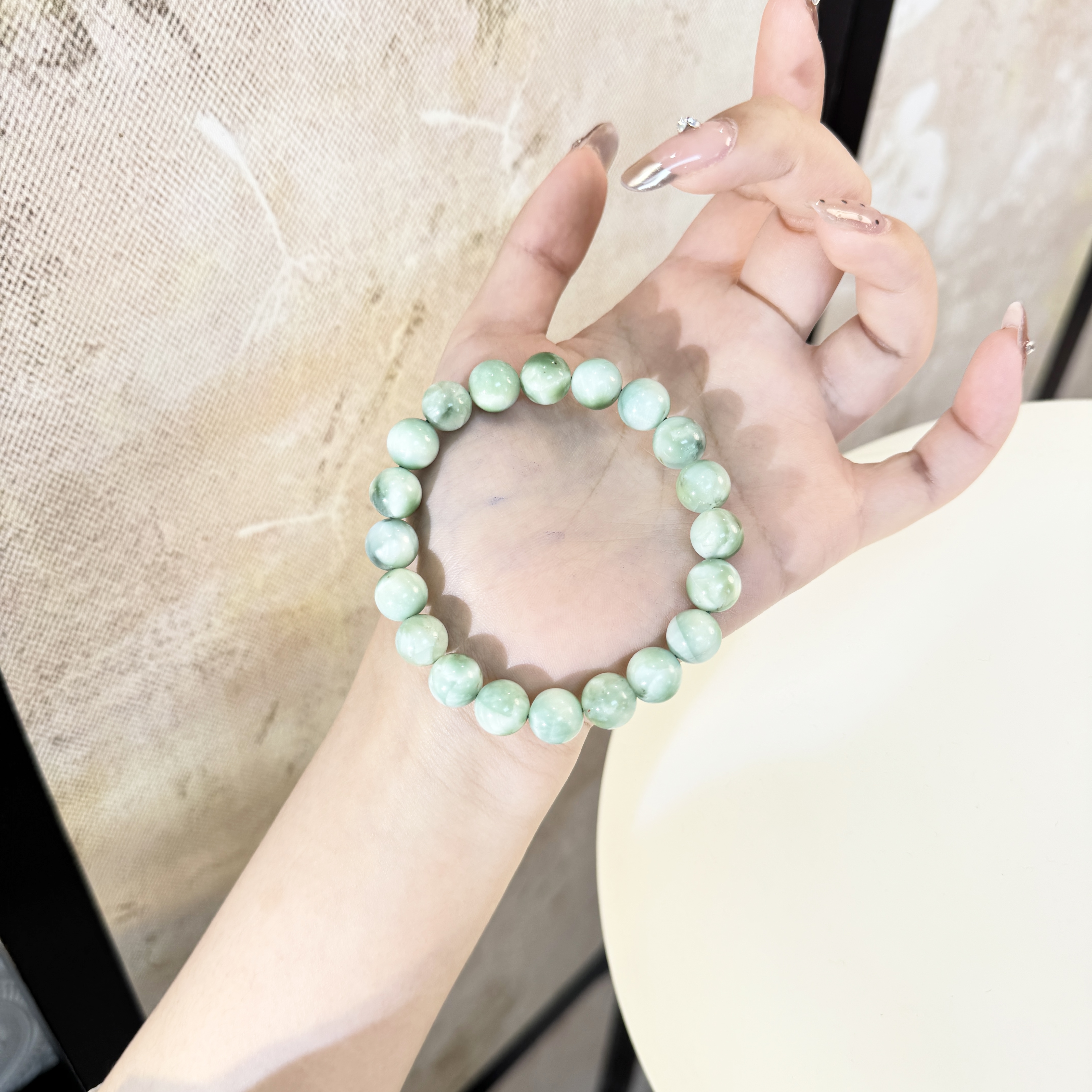 源源手作*绿海纹福利手串 FL91