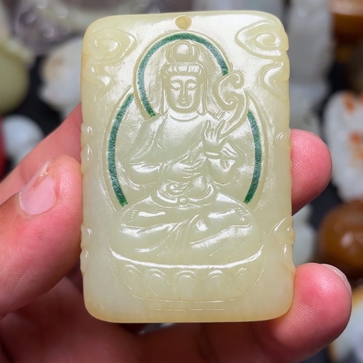 和田玉未镶嵌挂件