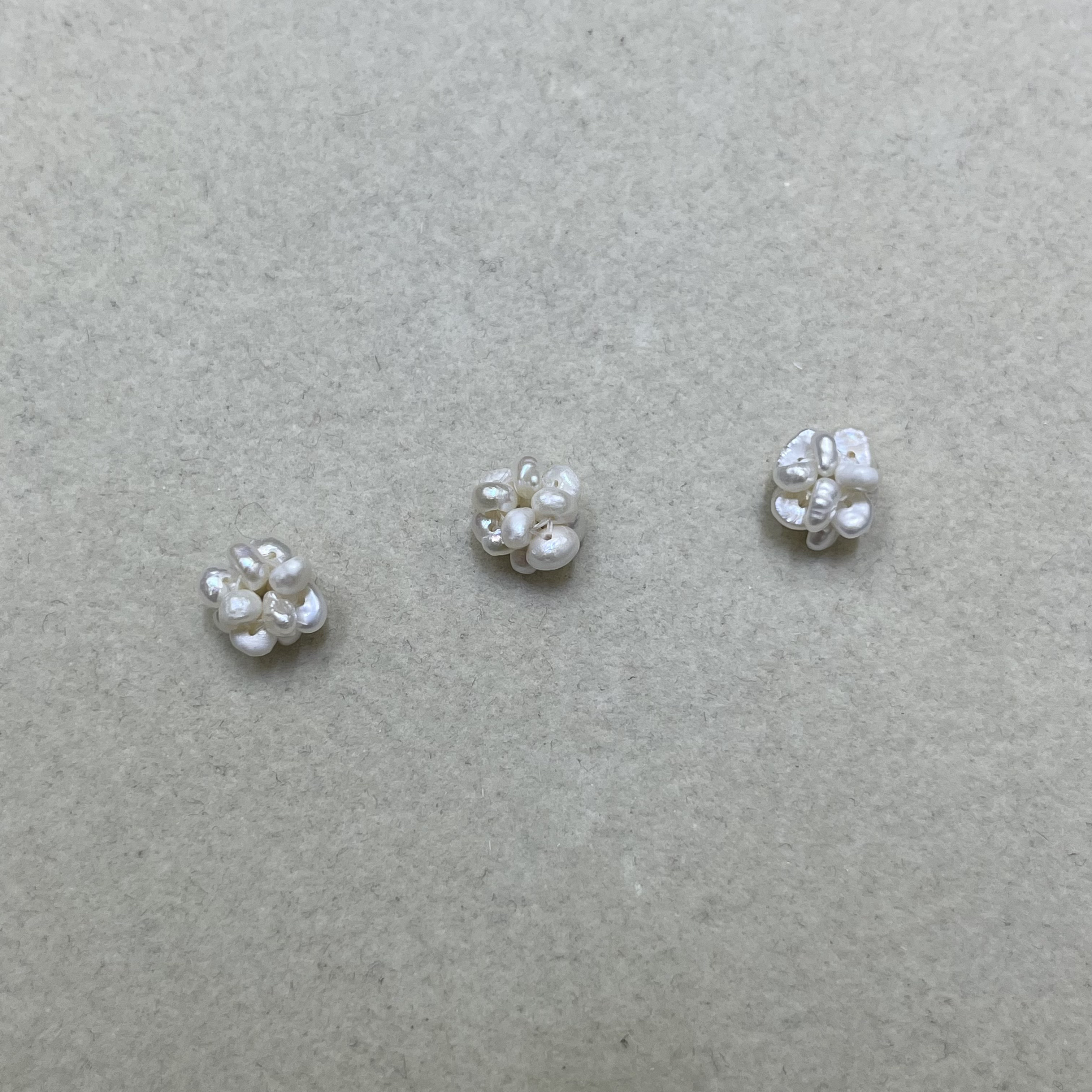 0616-淡水珍珠小米珍珠花球吊坠多样性发一件9mm