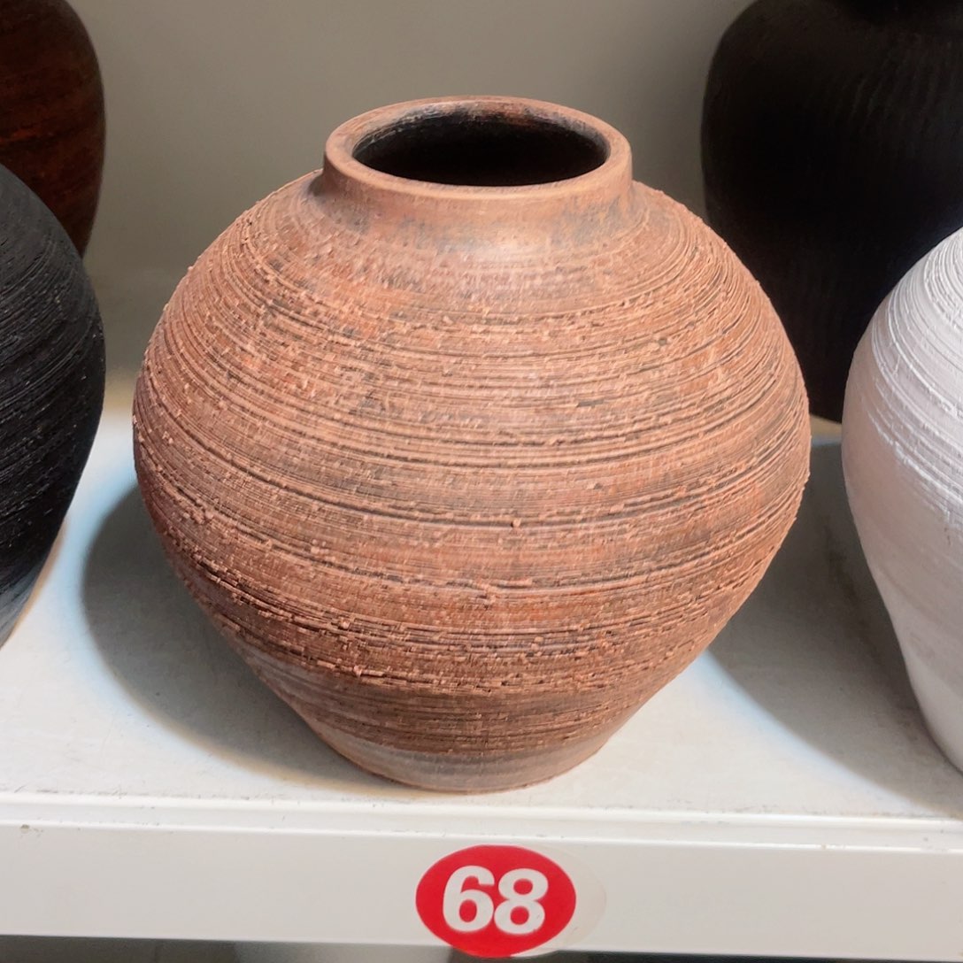 红陶无孔无孔口径8高度20