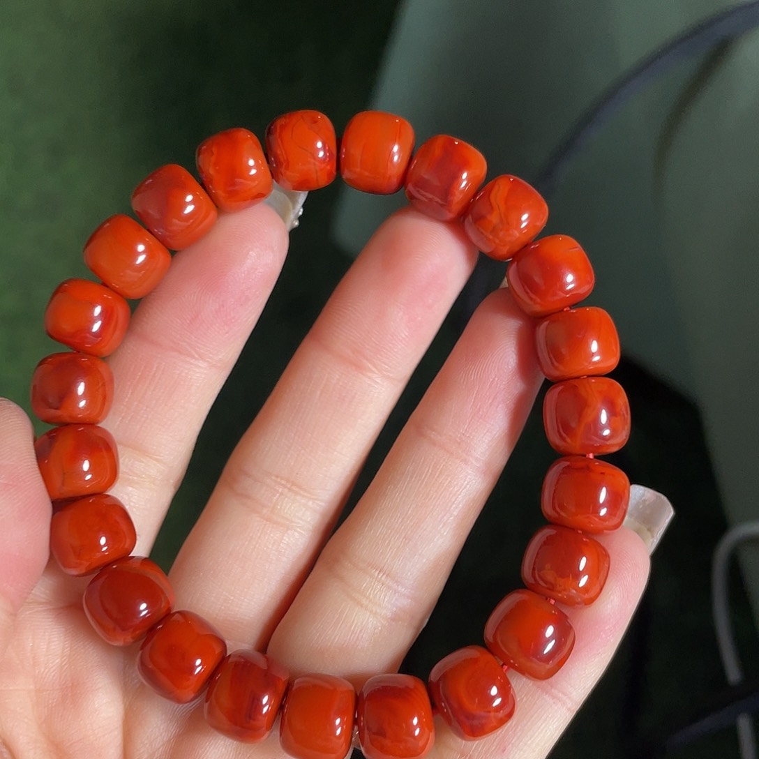 南红玛瑙手链未镶嵌