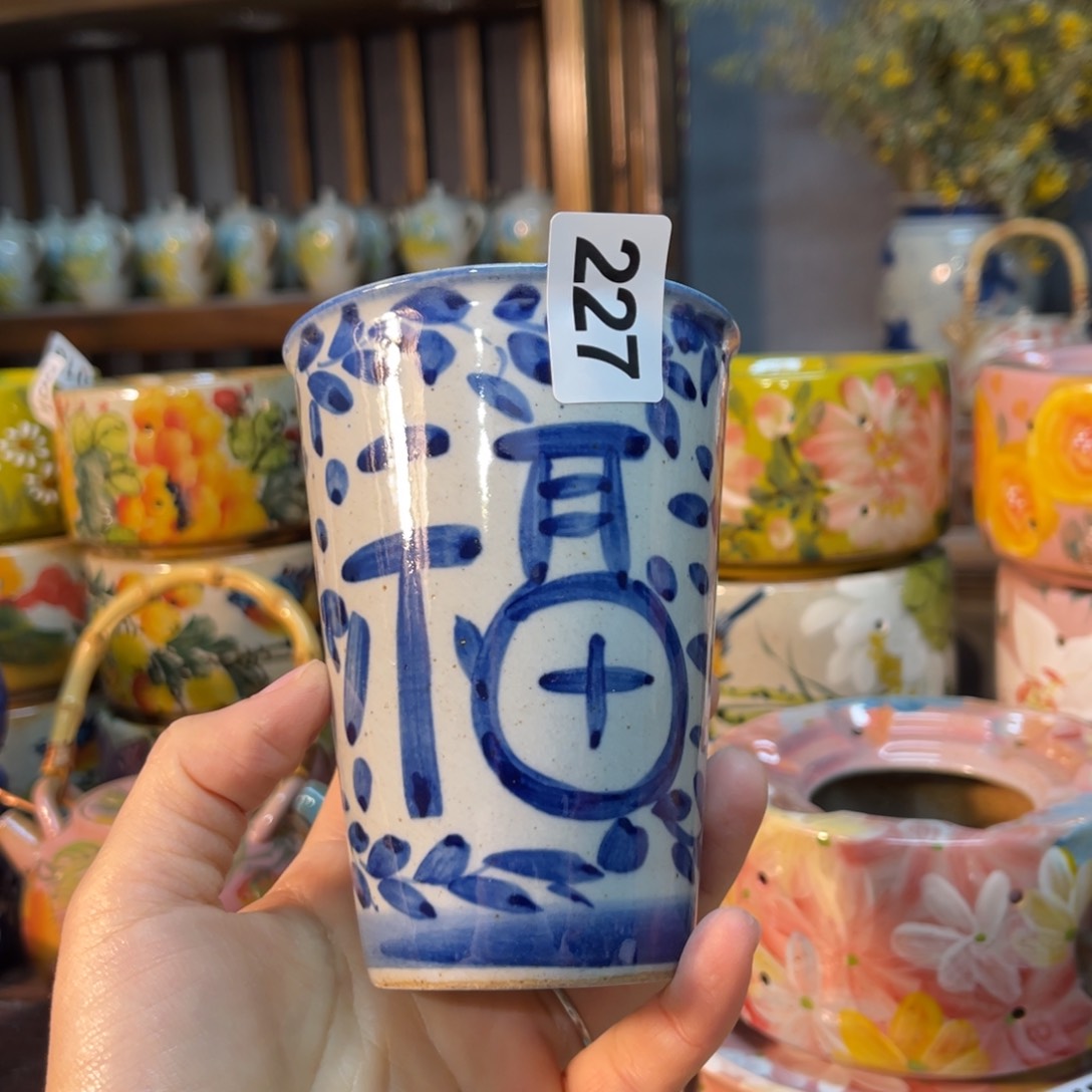 杯素浅陶瓷手工手绘