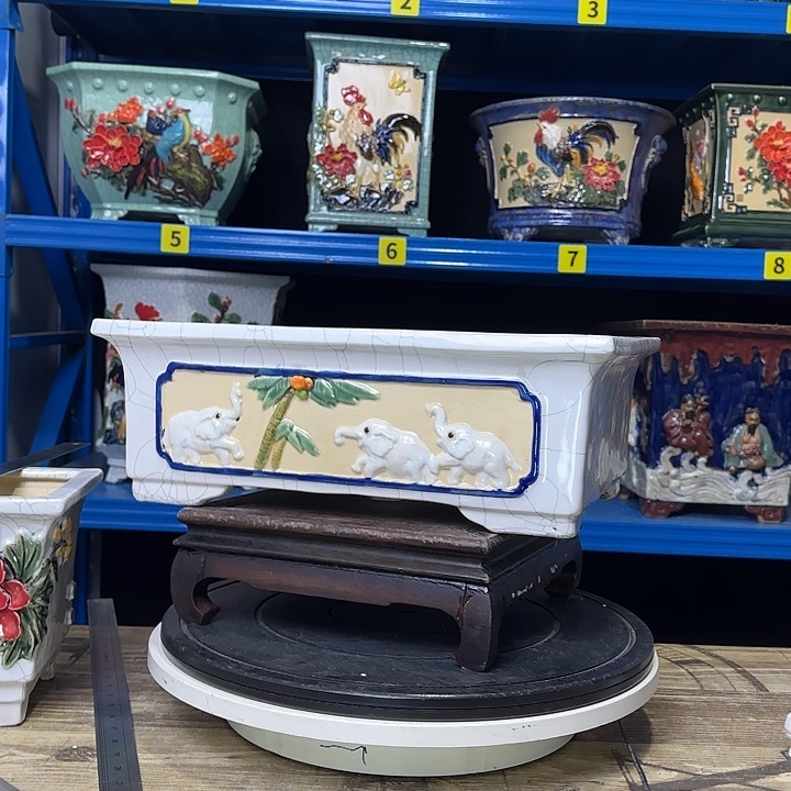 志***森石湾盆石湾盆石湾盆瑕疵