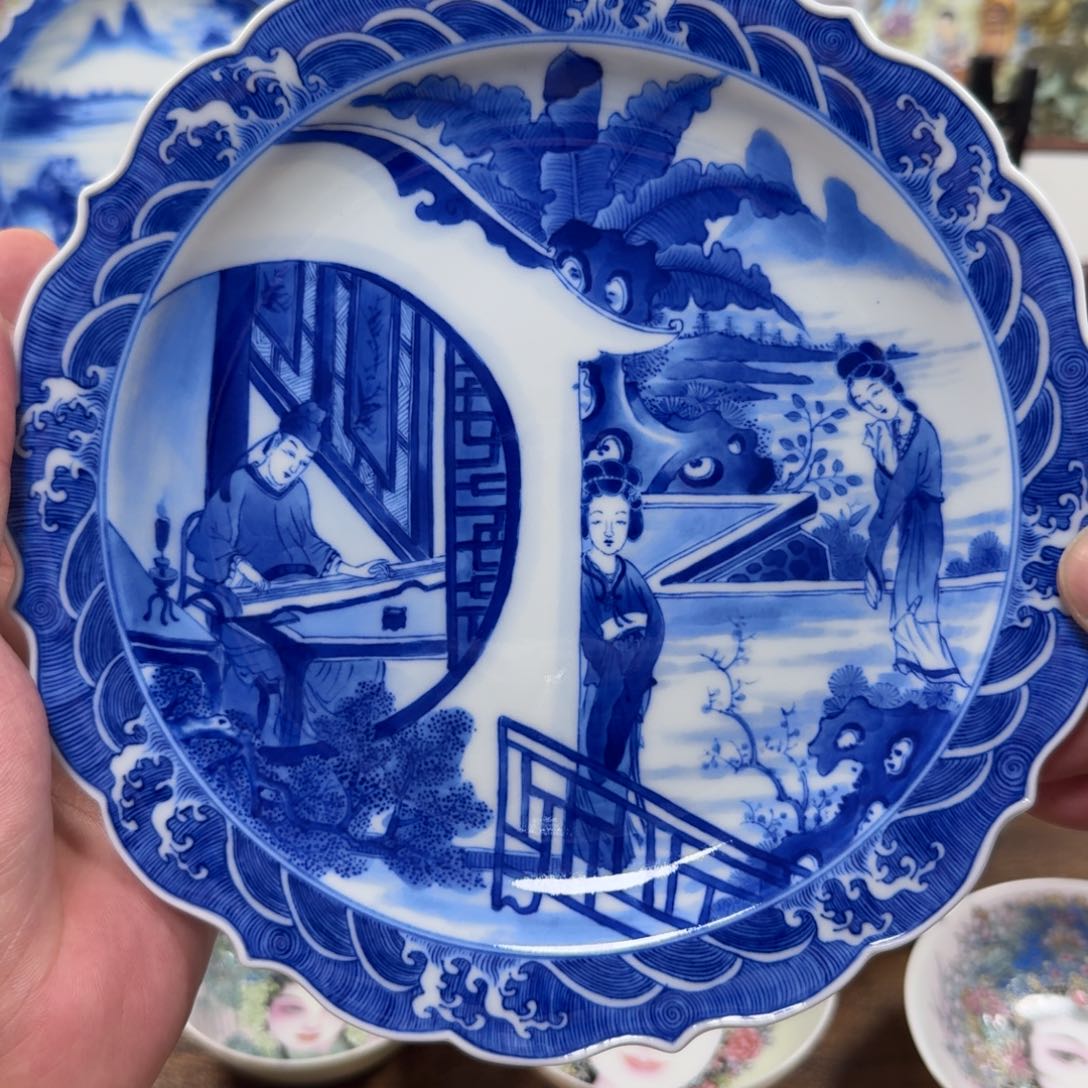 微***风全手工全手绘陶瓷