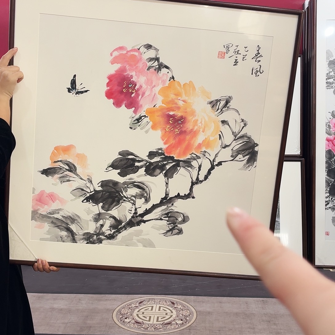 国画手绘作品80-80尺寸