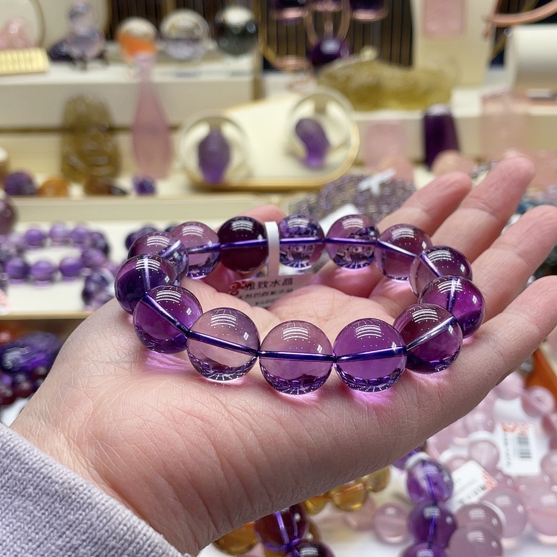 紫晶手链未镶嵌紫水晶