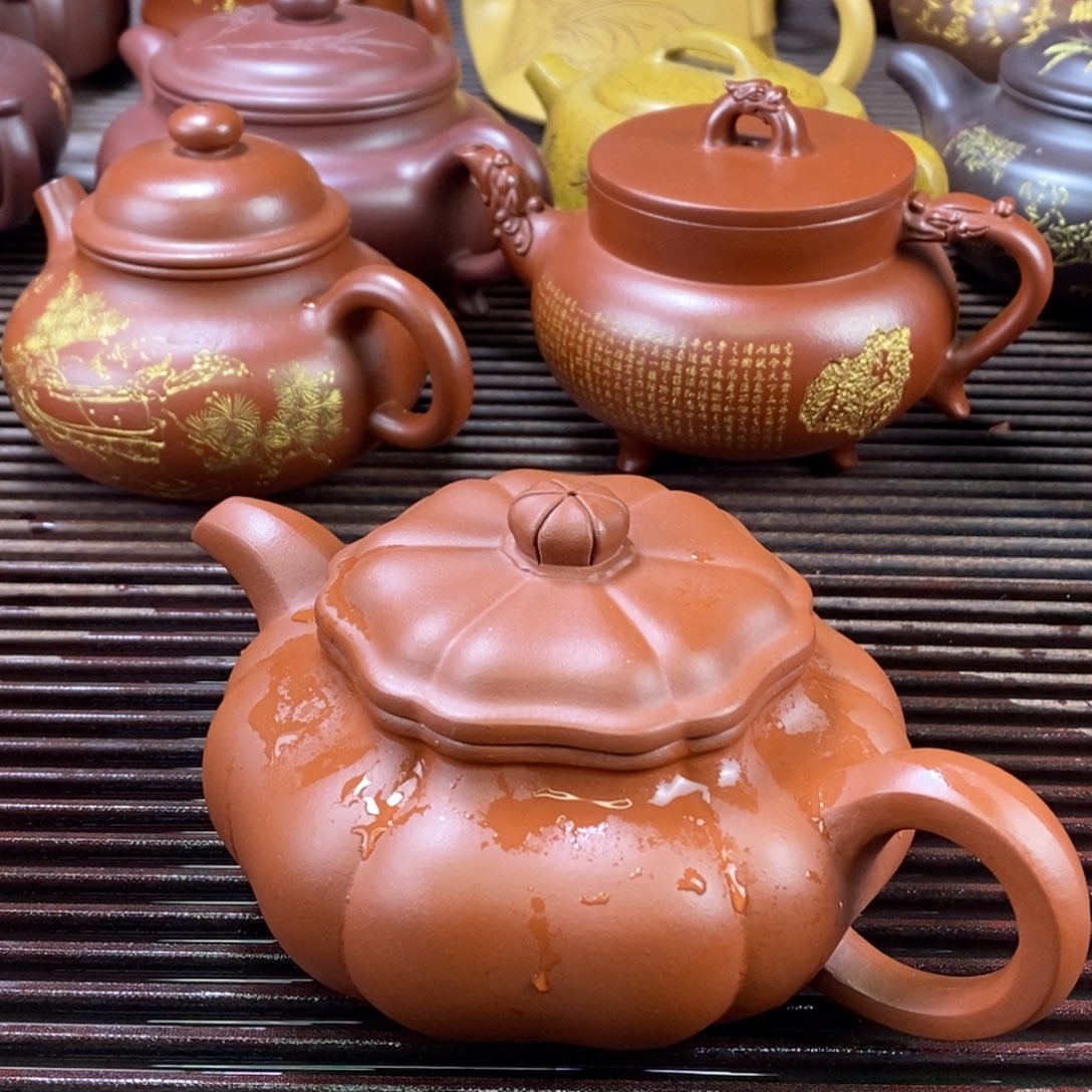 紫砂茶壶白7 葵仿古 底槽清