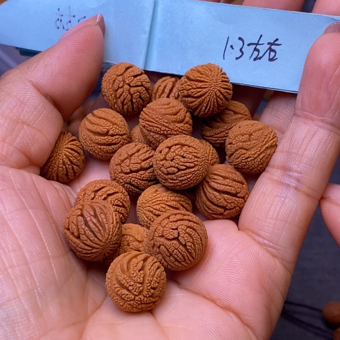 秦岭龙纹桃核18颗