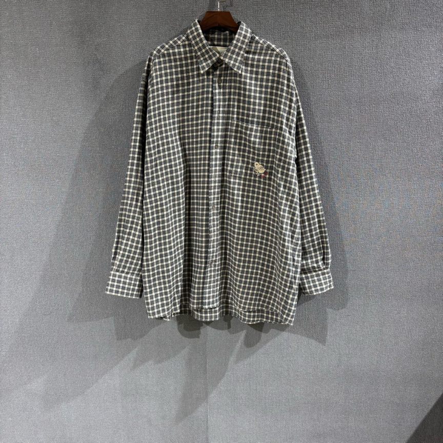 未使用 GUCCI/古驰 （pm）格纹衬衫 全新44码/5268