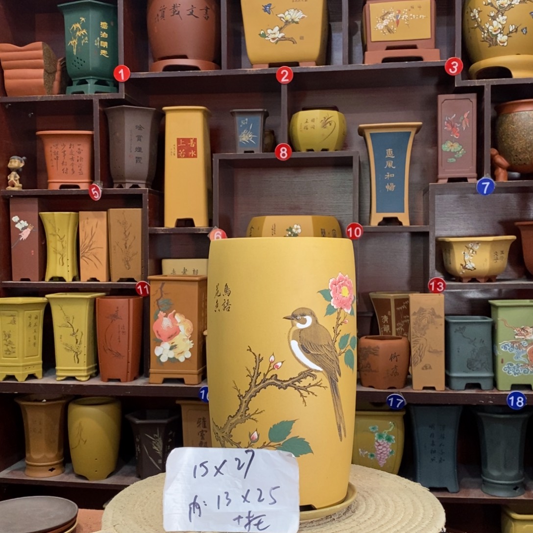 紫砂艺术紫砂花盆