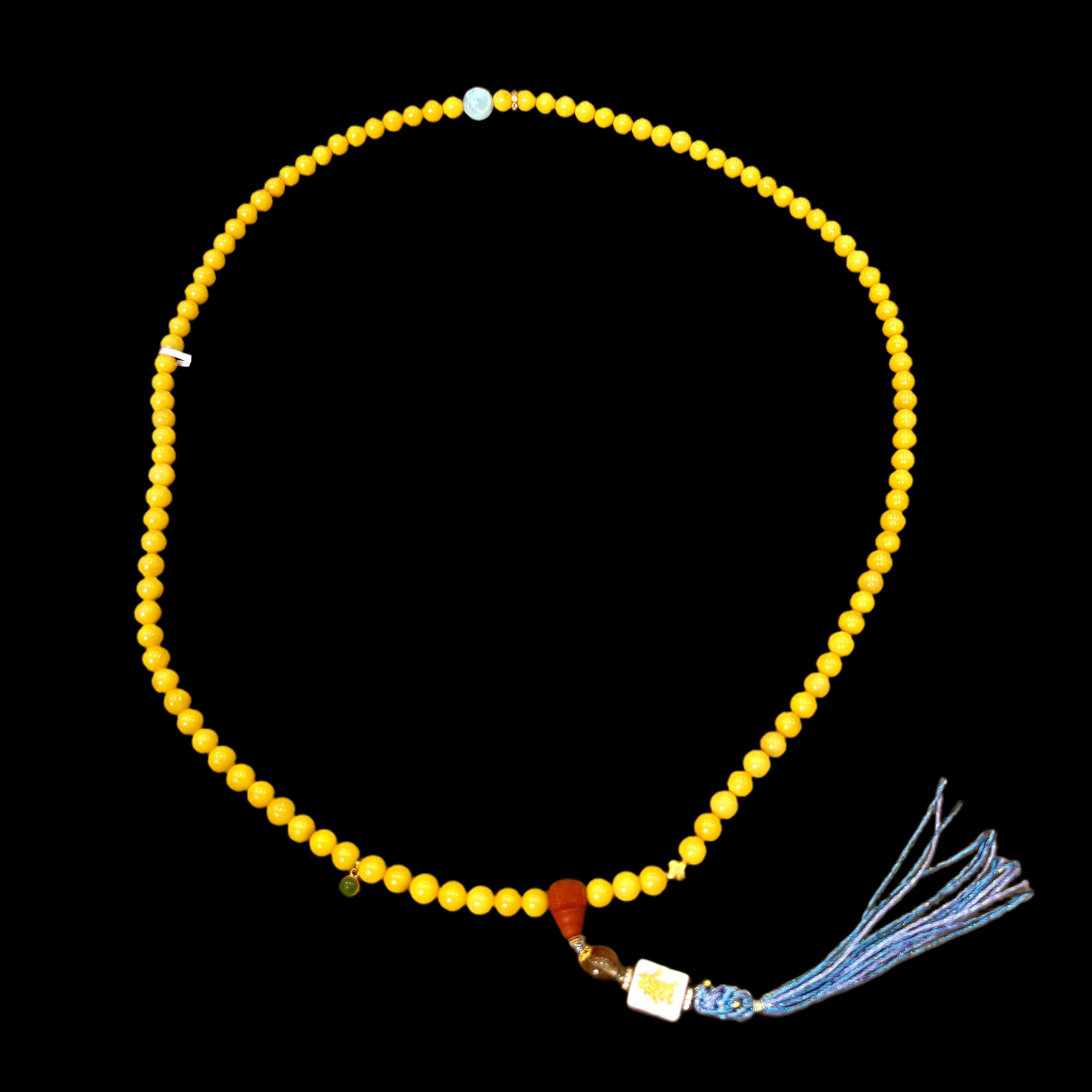 7138-蜜蜡项链多样性发一