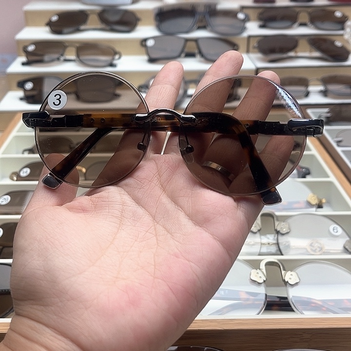 水晶眼镜未镶嵌天然水晶眼镜直板圆