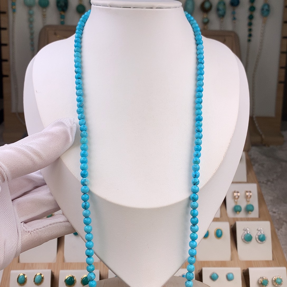 绿松石未镶嵌颈饰