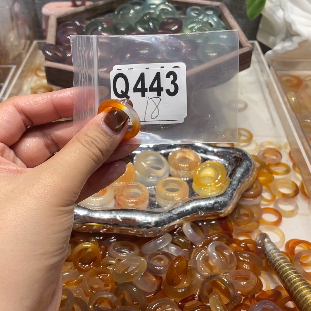 玛瑙/玉髓未镶嵌戒指443