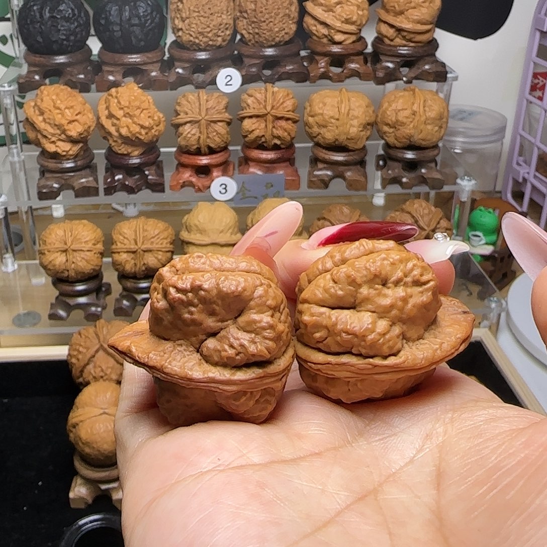 明***文玩核桃把件2…………羊头蟾